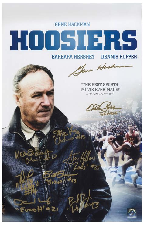 Lot Detail - ''Hoosiers'' Cast-Signed Poster