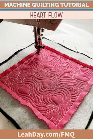 Happy Heart Day! Heart Flow Free Motion Quilting Tutorial – LeahDay.com