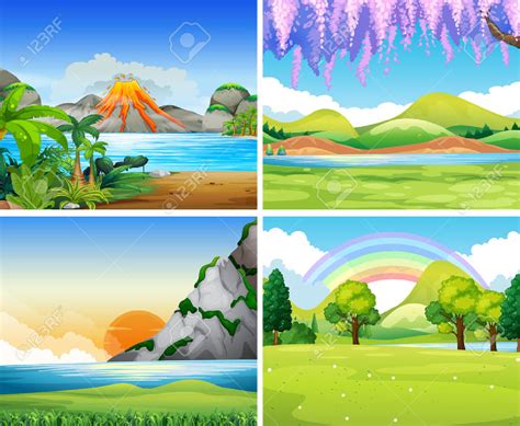 Landscape clipart scene, Landscape scene Transparent FREE for download on WebStockReview 2022