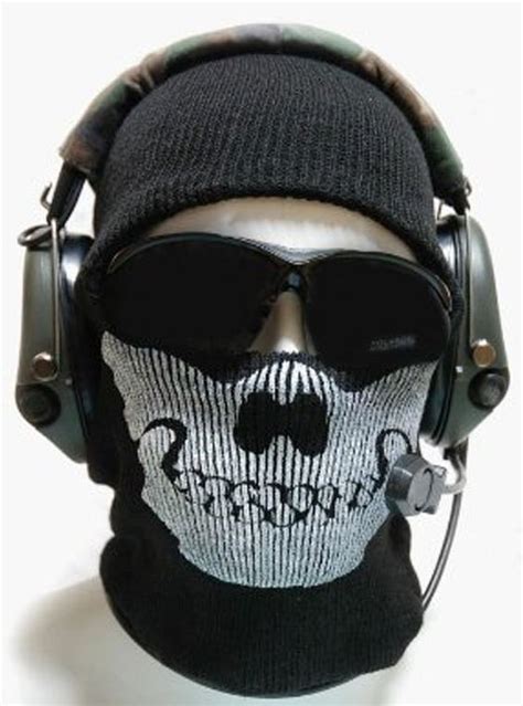 Derkang Ghost Skull Black Mask - New Call Of Duty COD MW2 Ghost Skull Black Mask Biker Balaclava ...