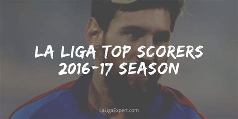 La Liga Top Scorers 2016-17 - Most Goals & Assists plus the Final Table