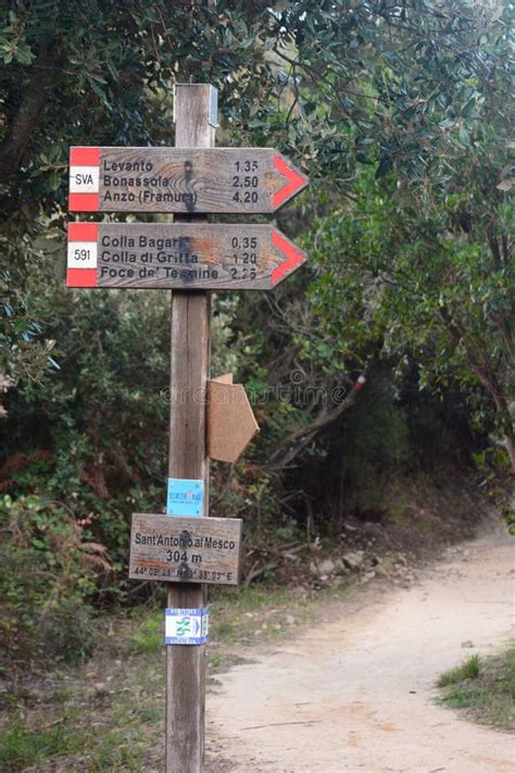 The Hiking Trail from Monterosso To Levanto. Cinque Terre. La Spezia Province. Liguria. Italy ...