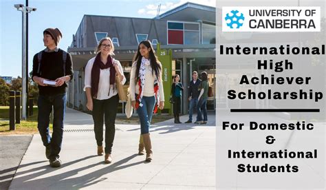 University of Canberra International High Achiever Scholarship in Australia