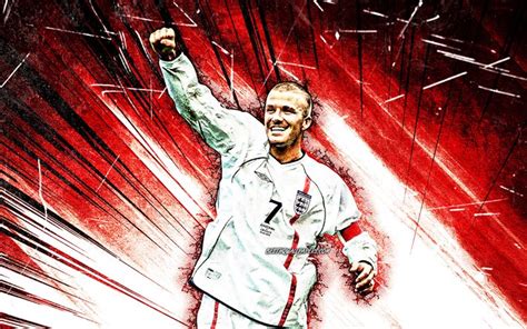 Download wallpapers 4k, David Beckham, grunge art, football stars ...