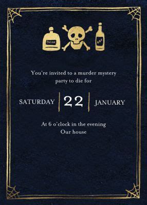 Murder Mystery Party Invitations | Design & Send Online