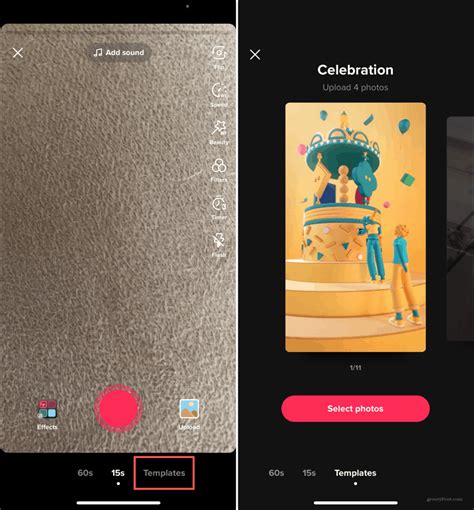 How to Use a TikTok Template to Share Photos