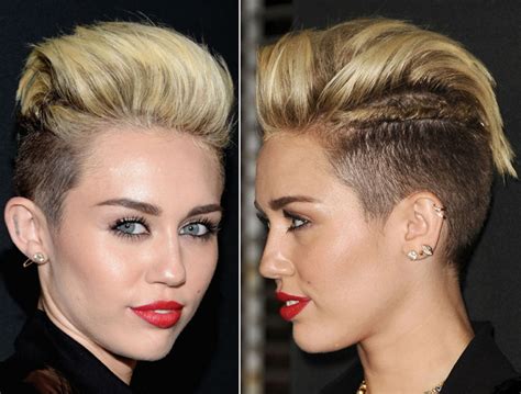 Oh, Look! Miley Cyrus Shows Us a Super-Cute Way to Tweak Your Mohawk (If You Have One) | Glamour