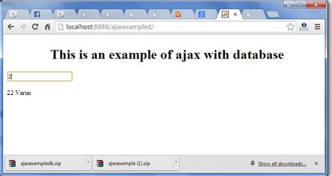 AJAX example with database in Java - javatpoint