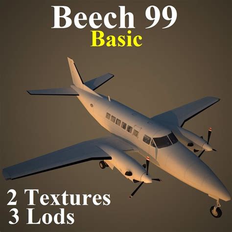 3d beech 99 basic model