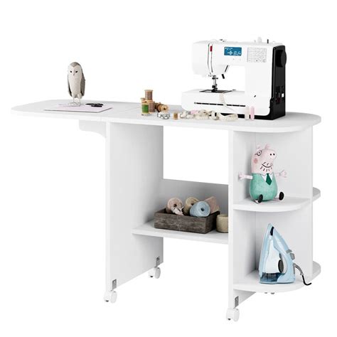 HOMECHO 31.5'' x 18.9'' Foldable Sewing Table with Wheels & Reviews | Wayfair