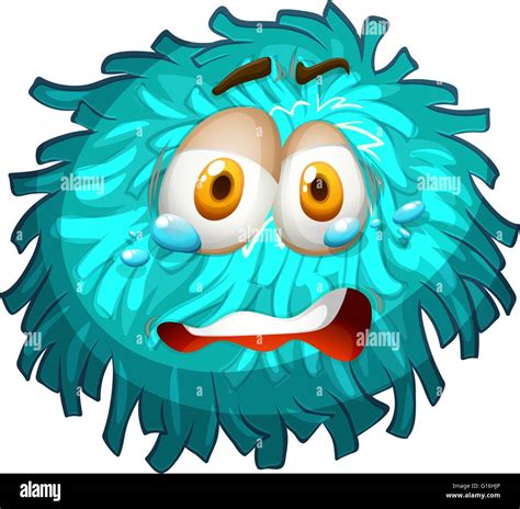 Pom-pom with crying face illustration Stock Vector Image & Art - Alamy