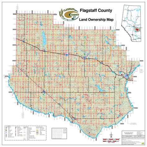 Flagstaff County Landowner map C29. County and Municipal District (MD) maps show surface land ...