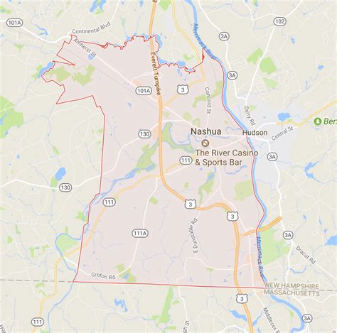 Map of Nashua New Hampshire | Unlimited Power Solutions, LLC