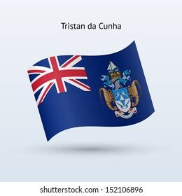 Tristan Da Cunha Flag Waving Form Stock Illustration 152106896 ...