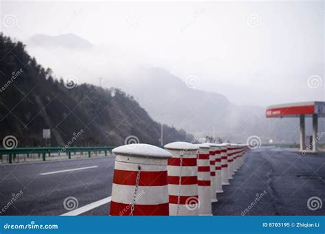 Road dividers stock image. Image of stop, safe, asia, street - 8703195