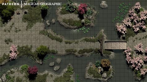 [OC] I made a Japanese Tea Garden battlemap, Winter Map, and a ...