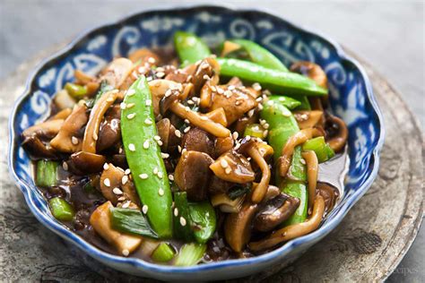 Mushroom Stir-Fry With Peas Recipe