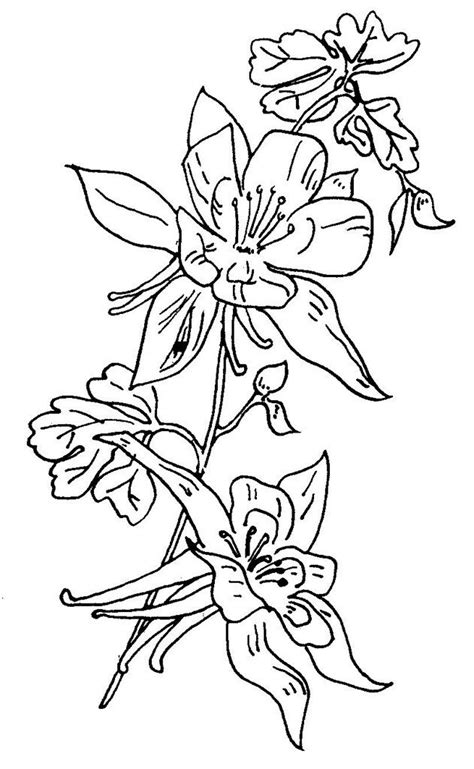 flowers 21 columbine | Unknown manufacturer. | love to sew | Flickr Flower Spine Tattoos ...