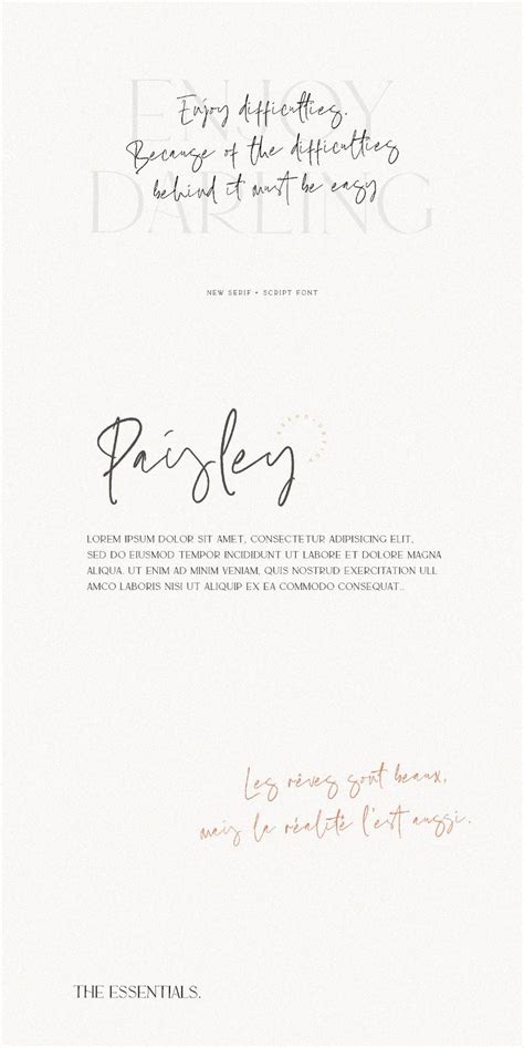 MARION & The Essentials - Logo Font | Logo fonts, Typography inspiration, Beautiful handwriting ...