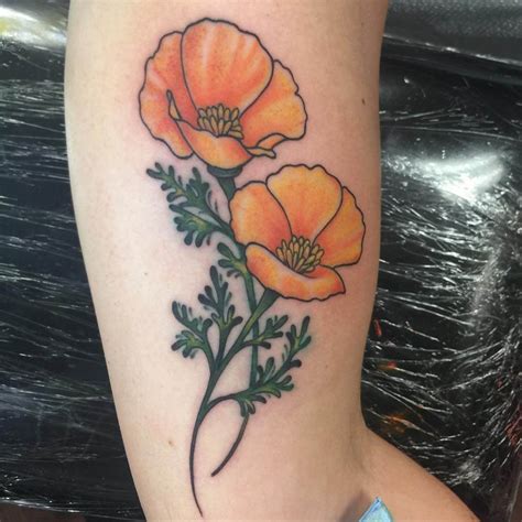 101 Amazing California Poppy Tattoo Ideas You Need To See! | Outsons | Men's Fashion Tips And ...