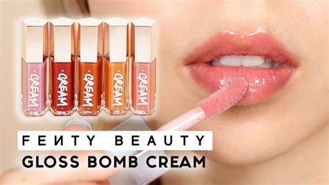 New Fenty Beauty Gloss Bomb Cream Swatches TINA TRIES IT | arnoticias.tv