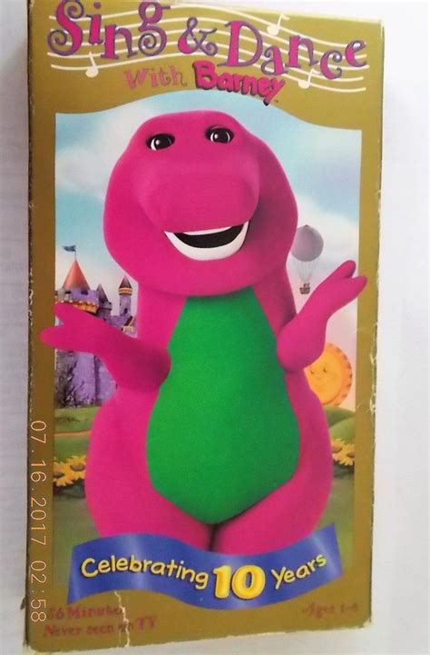 Sing & Dance with Barney 10 Year Anniversary 1998 VHS Screener Video ...