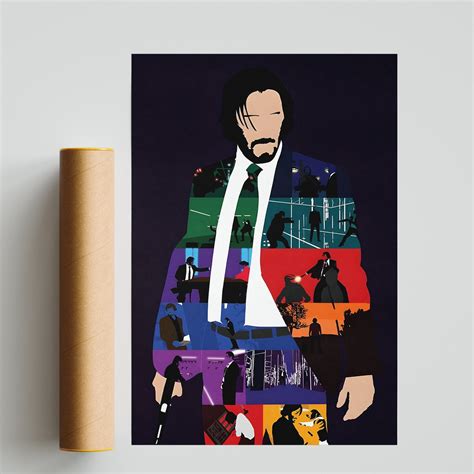 John Wick Poster John Wick Wall Art John Wick print Keanu Reeves Poster ...