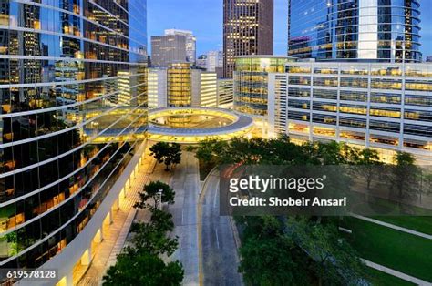 Houston Financial District At Night High-Res Stock Photo - Getty Images