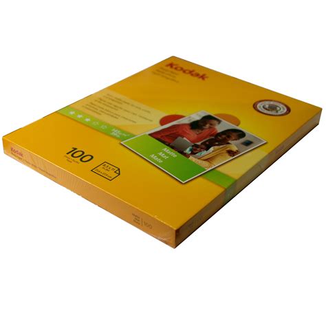 Kodak 8.5” x 11” Photo Paper – Matte - 100 Sheets/Pack - Walmart.com - Walmart.com