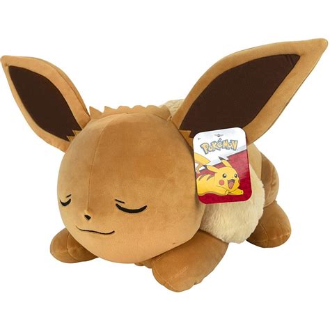 Pokemon 46cm Sleeping Plush - Eevee | BIG W