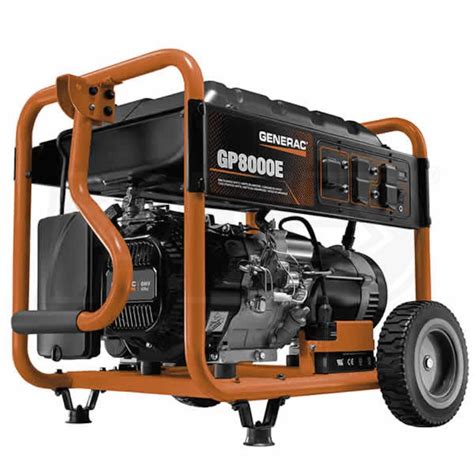 Generac 6954 - GP8000E 8000 Watt Electric Start Portable Generator