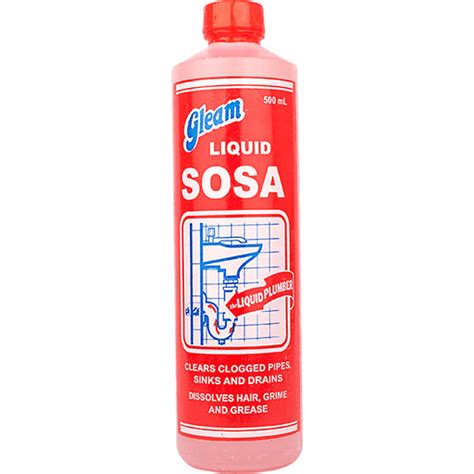 Gleam Declogger Liquid Sosa | 500ML | Cleaning Essentials & Accessories ...