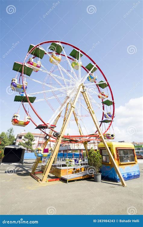 A Ferris wheel stock image. Image of amusement, carrying - 283984243