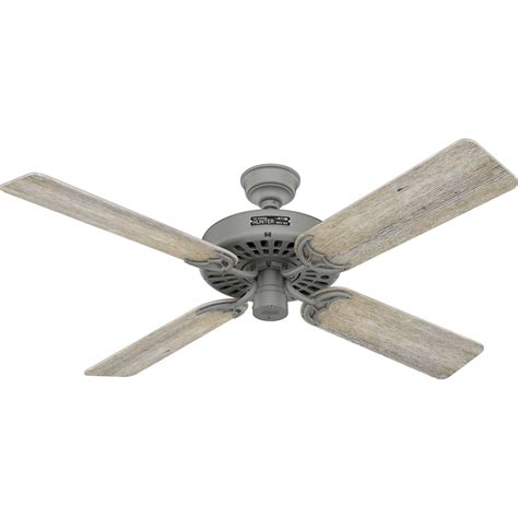 Hunter 52-Inch Original Matte Silver Ceiling Fan — Rise