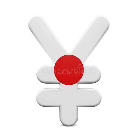 Japan Yen Symbol with Flag stock illustration. Illustration of business - 58248039