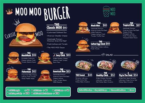 MENU | Best Burger Restaurant in Kwun Tong | MOO MOO Burger