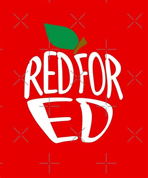 "Red For Ed Support Arizona Teacher" by PopArtDesigns | Redbubble