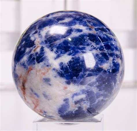 Natural Blue Sodalite Sphere Blue Sodalite Bead Blue Stone - Etsy