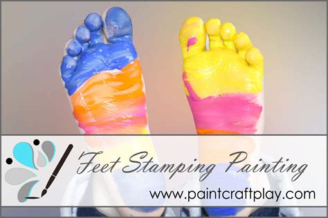 Feet Stamping Painting | Paint Craft Play