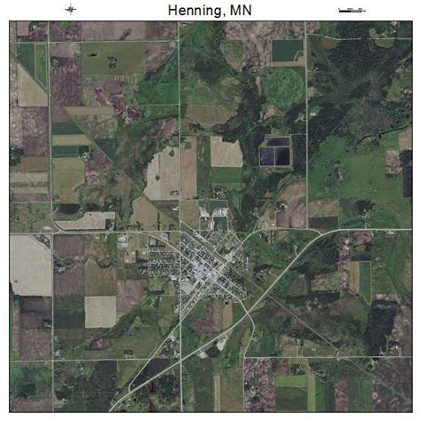 Aerial Photography Map of Henning, MN Minnesota