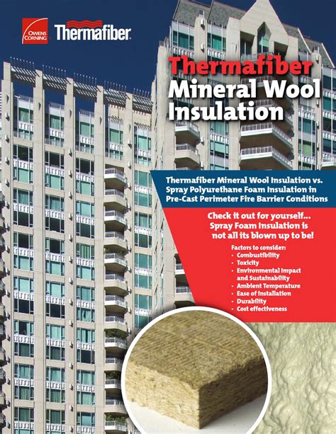 Mineral Wool VS Spray Foam Brochure by Thermafiber - Issuu