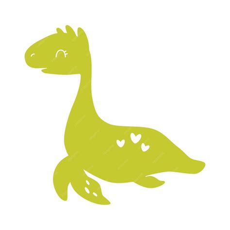 Premium Vector | Vector dinosaur green silhouette