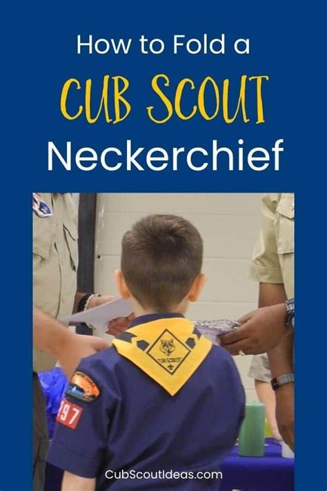 How to Fold Cub Scout Neckerchiefs (The Easy Way) | Cub scouts, Scout ...