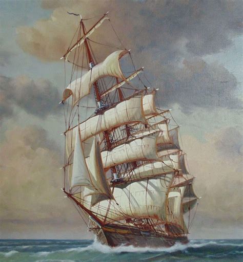 Free photo: Tall Ship Painting - Adventure, Transport, Sail - Free ...
