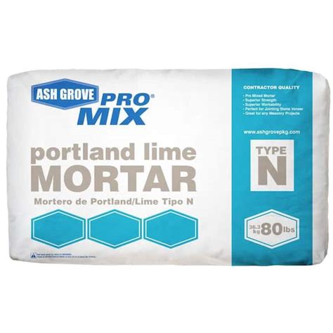 Ash Grove 80 lbs. PRO Mix Type N Portland Lime Mortar 602.80.AG - The ...