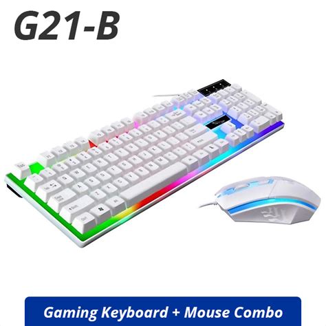 Gaming Keyboard Mouse Combo With Rgb Lighting - Includes Dpi Mouse Rgb ...