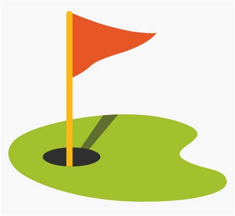 Golf Flag In Hole - Golf Hole Clipart Png, Transparent Png ...