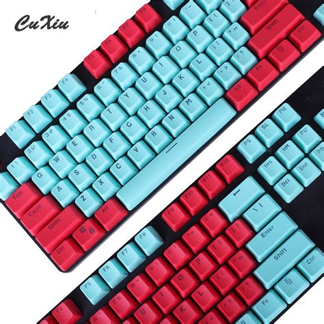 104 Keys Miami PBT Backlit Keycap Key caps ANSI Layout OEM Profile for Cherry MX Mechanical ...