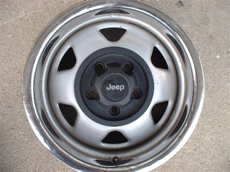 Jeep factory original steel wheels, rims winter, snow, replacement Cherokee, Wrangler