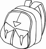 Backpack Coloring Sheet  Printable Pages sketch template